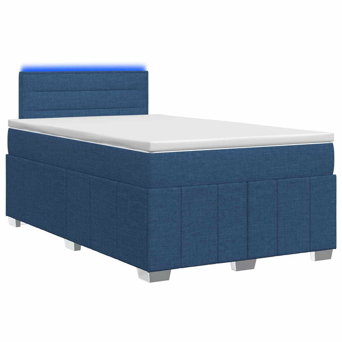 Pat boxspring cu saltea albastru 120 x 200 cm Țesătură - WALTI WALTI