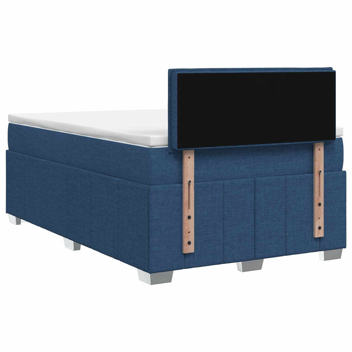 Pat boxspring cu saltea albastru 120 x 200 cm Țesătură - WALTI WALTI