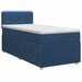 Pat boxspring cu saltea albastru 80 x 200 cm Țesătură - WALTI WALTI