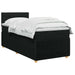 Pat boxspring cu saltea cu benzi LED Negru 90 x 190 cm Țesătură - WALTI WALTI