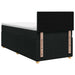 Pat boxspring cu saltea cu benzi LED Negru 90 x 190 cm Țesătură - WALTI WALTI