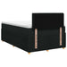 Pat boxspring cu saltea Negru 120 x 200 cm Țesătură - WALTI WALTI