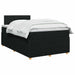 Pat boxspring cu saltea Negru 120 x 200 cm Țesătură - WALTI WALTI
