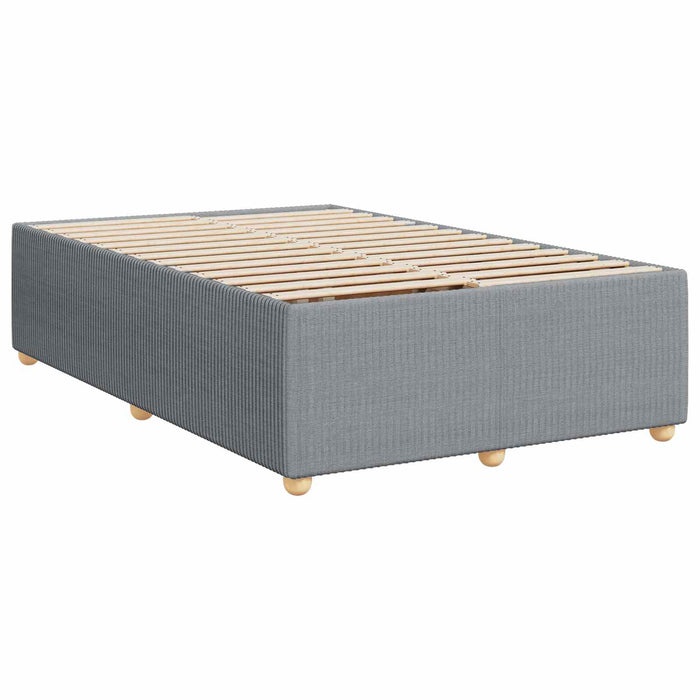 Pat boxspring cu saltea Gri deschis 120 x 200 cm Țesătură WALTI