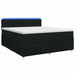 Pat boxspring cu saltea Negru 140 x 190 cm Țesătură - WALTI WALTI