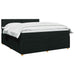 Pat boxspring cu saltea Negru 140 x 190 cm Țesătură - WALTI WALTI