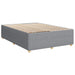 Pat boxspring cu saltea Gri deschis 140 x 190 cm Țesătură - WALTI WALTI