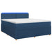 Pat boxspring cu saltea albastru 160 x 200 cm Țesătură - WALTI WALTI