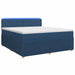 Pat boxspring cu saltea albastru 180 x 200 cm Țesătură - WALTI WALTI