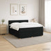 Pat boxspring cu saltea Negru 140 x 190 cm Țesătură - WALTI WALTI