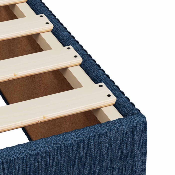 Pat boxspring cu saltea albastru 180 x 200 cm Țesătură - WALTI WALTI