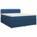 Pat boxspring cu saltea albastru 180 x 200 cm Țesătură - WALTI WALTI