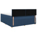 Pat boxspring cu saltea albastru 180 x 200 cm Țesătură - WALTI WALTI