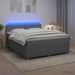 Pat boxspring cu saltea Gri deschis 180 x 200 cm Țesătură - WALTI WALTI