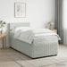 Pat boxspring cu saltea Gri deschis 80 x 200 cm Catifea - WALTI WALTI