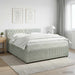 Pat boxspring cu saltea Gri deschis 180 x 200 cm Catifea - WALTI WALTI