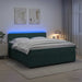 Pat boxspring cu saltea Verde închis 180 x 200 cm Catifea - WALTI WALTI