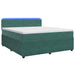Pat boxspring cu saltea Verde închis 180 x 200 cm Catifea - WALTI WALTI