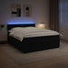 Pat boxspring cu saltea cu benzi LED Negru 160 x 200 cm Catifea - WALTI WALTI