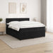 Pat boxspring cu saltea cu benzi LED Negru 200 x 200 cm Catifea - WALTI WALTI
