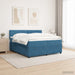 Pat boxspring cu saltea albastru 200 x 200 cm Catifea - WALTI WALTI