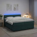 Pat boxspring cu saltea Verde închis 200 x 200 cm Catifea - WALTI WALTI