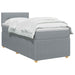 Pat box spring cu saltea și LED Gri deschis 90 x 190 cm - WALTI WALTI