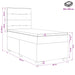 Pat boxspring cu saltea Maro închis 100 x 200 cm Țesătură - WALTI WALTI