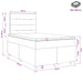 Pat boxspring cu saltea Maro închis 120 x 190 cm Țesătură - WALTI WALTI