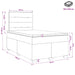 Pat boxspring cu saltea Maro închis 120 x 200 cm Țesătură - WALTI WALTI