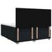 Pat boxspring cu saltea Negru 140 x 200 cm Țesătură - WALTI WALTI