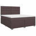 Pat boxspring cu saltea Maro închis 140 x 200 cm Țesătură - WALTI WALTI