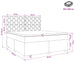 Pat boxspring cu saltea Negru 160 x 200 cm Țesătură - WALTI WALTI
