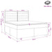 Pat boxspring cu saltea cu headboard Crem 180 x 200 cm Țesătură - WALTI WALTI