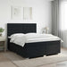 Pat boxspring cu saltea Negru 140 x 200 cm Țesătură - WALTI WALTI