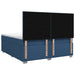 Pat boxspring cu saltea albastru 180 x 200 cm Țesătură - WALTI WALTI
