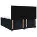 Pat boxspring cu saltea Negru 200 x 200 cm Țesătură - WALTI WALTI