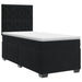 Pat boxspring cu saltea cu headboard Negru 90 x 190 cm Catifea - WALTI WALTI