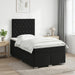 Pat boxspring cu saltea cu headboard Negru 120 x 190 cm Catifea - WALTI WALTI