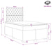 Pat boxspring cu saltea albastru 120 x 190 cm Catifea - WALTI WALTI