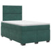 Pat boxspring cu saltea Verde închis 120 x 190 cm Catifea - WALTI WALTI