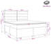 Pat boxspring cu saltea cu headboard Negru 160 x 200 cm Catifea - WALTI WALTI