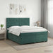 Pat boxspring cu saltea Verde închis 160 x 200 cm Catifea - WALTI WALTI