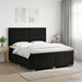 Pat boxspring cu saltea cu headboard Negru 160 x 200 cm Catifea - WALTI WALTI