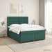 Pat boxspring cu saltea Verde închis 160 x 200 cm Catifea - WALTI WALTI