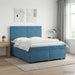 Pat boxspring cu saltea albastru 200 x 200 cm Catifea - WALTI WALTI