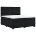 Pat boxspring cu saltea cu headboard Negru 200 x 200 cm Catifea - WALTI WALTI