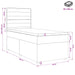 Pat boxspring cu saltea Gri închis 90 x 190 cm Țesătură - WALTI WALTI