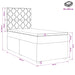 Pat boxspring cu saltea cu headboard Negru 90 x 200 cm Țesătură - WALTI WALTI