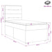 Pat boxspring cu saltea Negru 100 x 200 cm Țesătură - WALTI WALTI